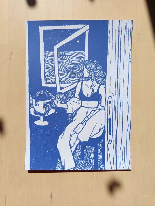 Illustration Searching the starlight