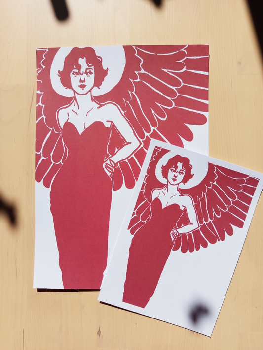 Illustration Celle qui a des ailes