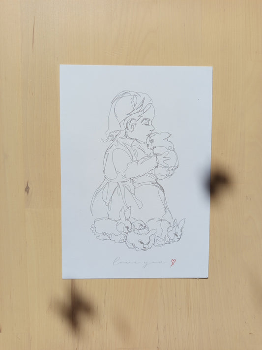 Illustration Love you