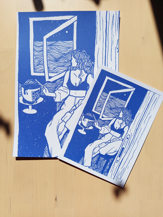 Illustration Searching the starlight